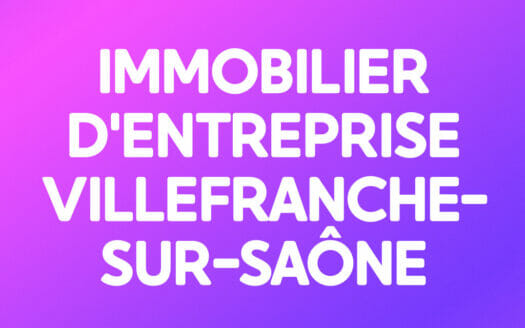 IMMOBILIER D'ENTREPRISE VILLEFRANCHE-SUR-SAÔNE