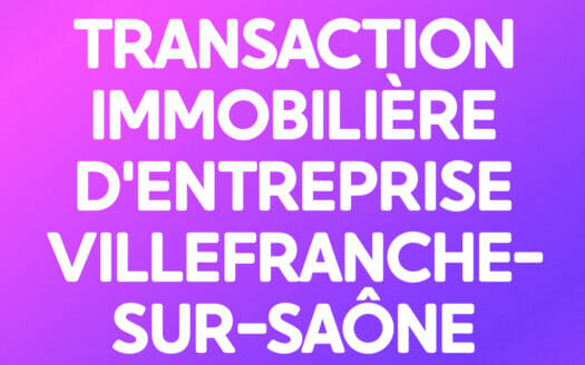 TRANSACTION IMMOBILIÈRE D'ENTREPRISE VILLEFRANCHE-SUR-SAÔNE