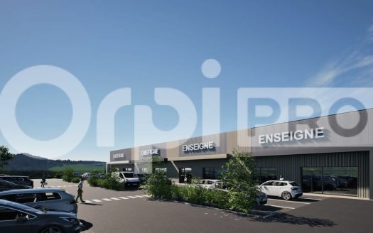 Local Commercial Neuf de 299m²  à Vezeronce Curtin, au cœur de la zone Auchan/Fresh.