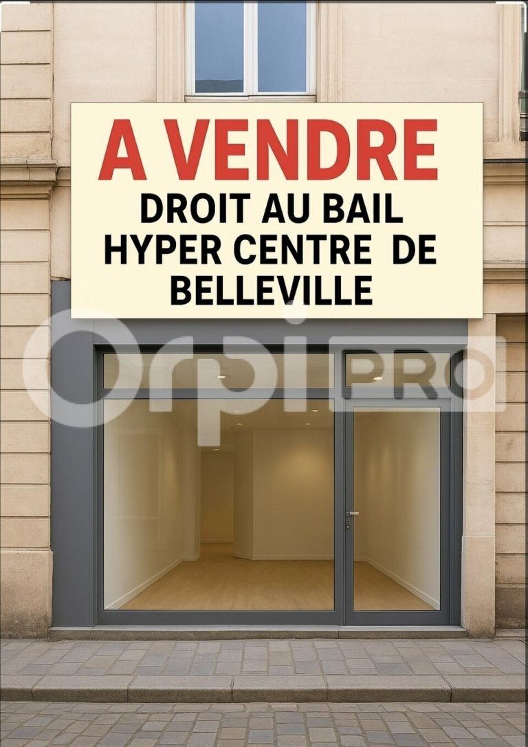 Cession droit au bail commerce – Belleville en Beaujolais 52 m2